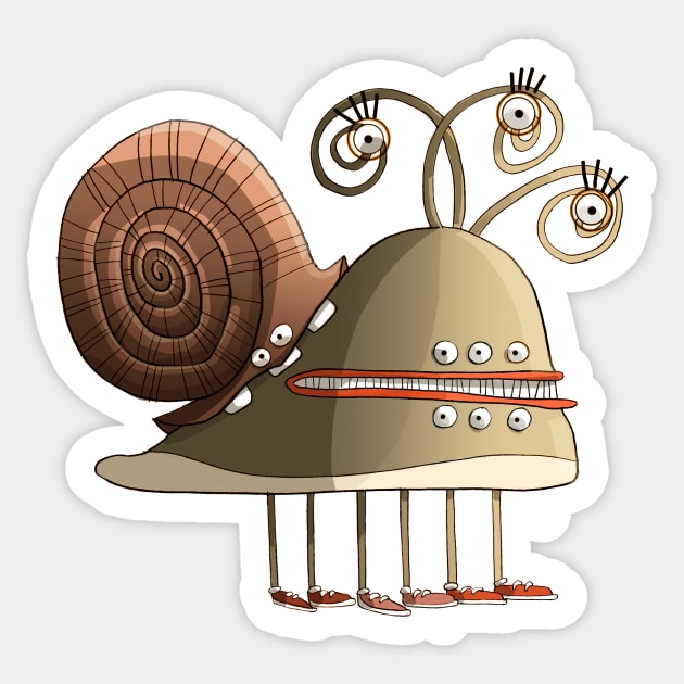 snail monster Sticker by Sunshine Corner